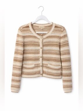 NWT Marled Button Cardigan Knit Sweater, Size XL
